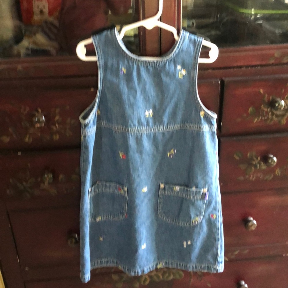 Girl’s denim jumper